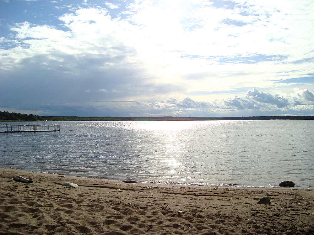 Huge golden beach in Luela, Sweden